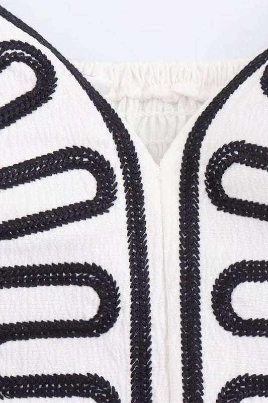 White Embroidered Dress