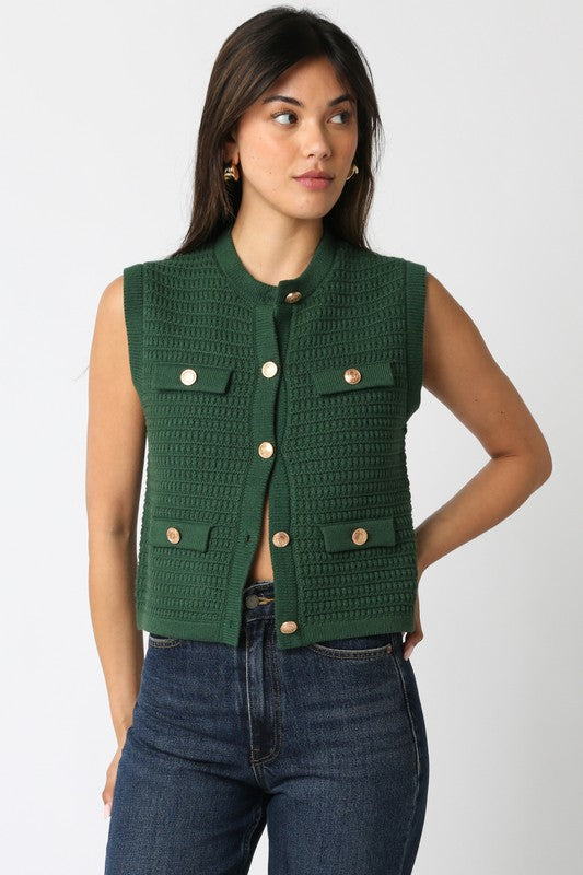 Button Knit Top