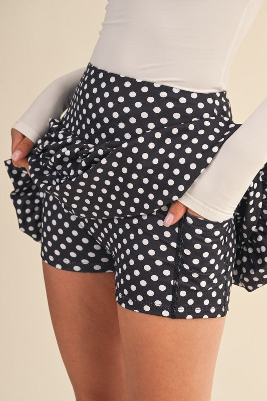 Polka Dots Skort