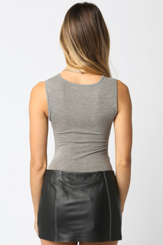 Black Knit Bodysuit