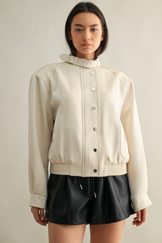 Snap Button Jacket Top