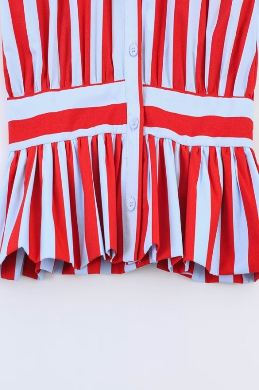 Red Striped Top