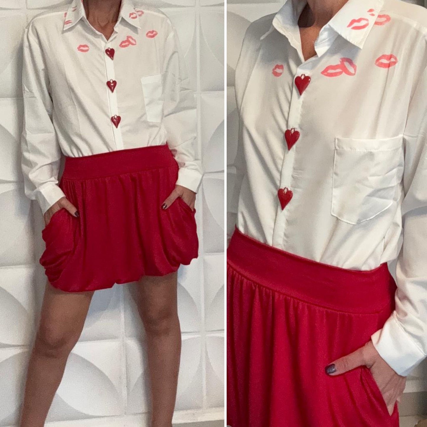 Hearts and Kissest Top