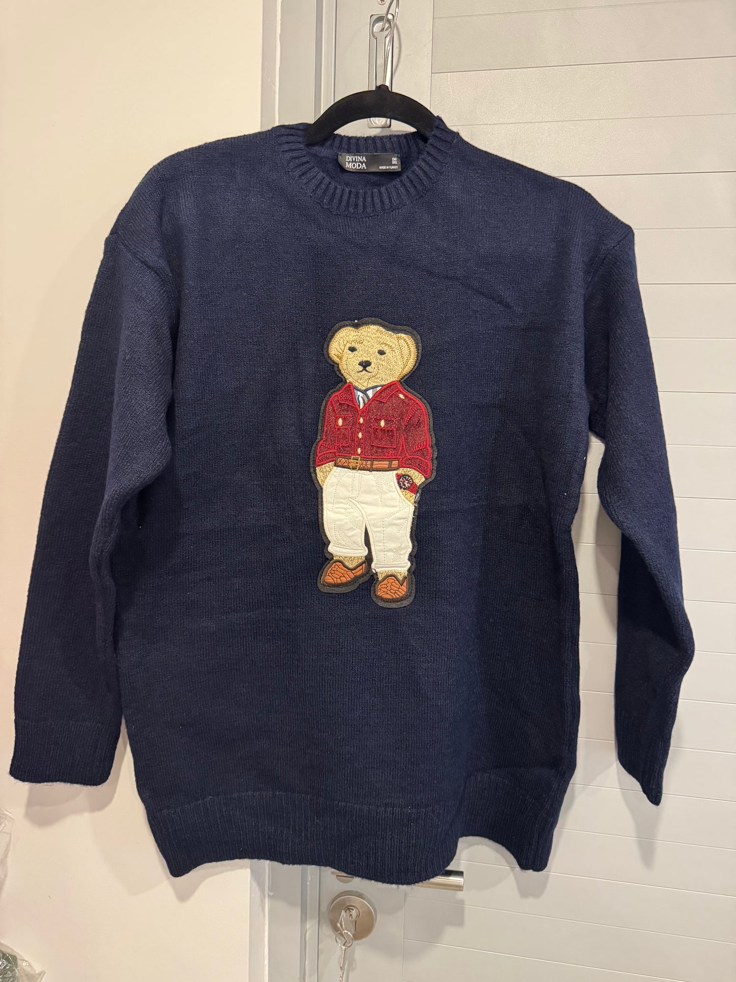Navy Teddy Sweater