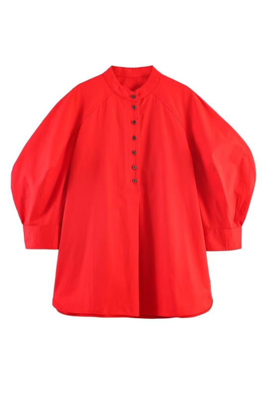 Puff Sleeve Shirt And Skirt Set