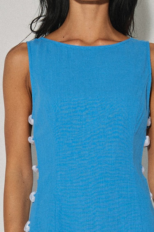 Linen Side Bead Dress