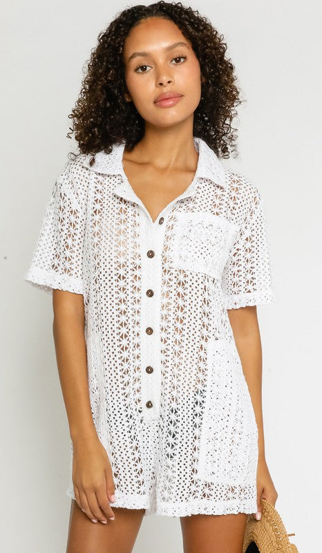 Crochet Cover Up Romper