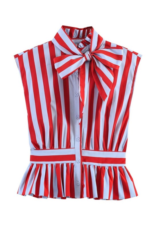 Red Striped Top