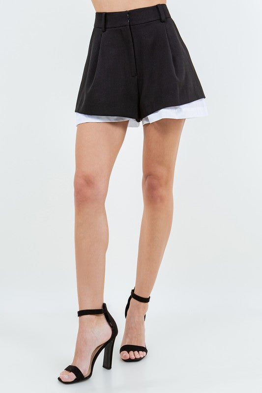 Contrast Panel Shorts