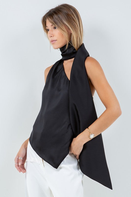 Scarf Silk Top