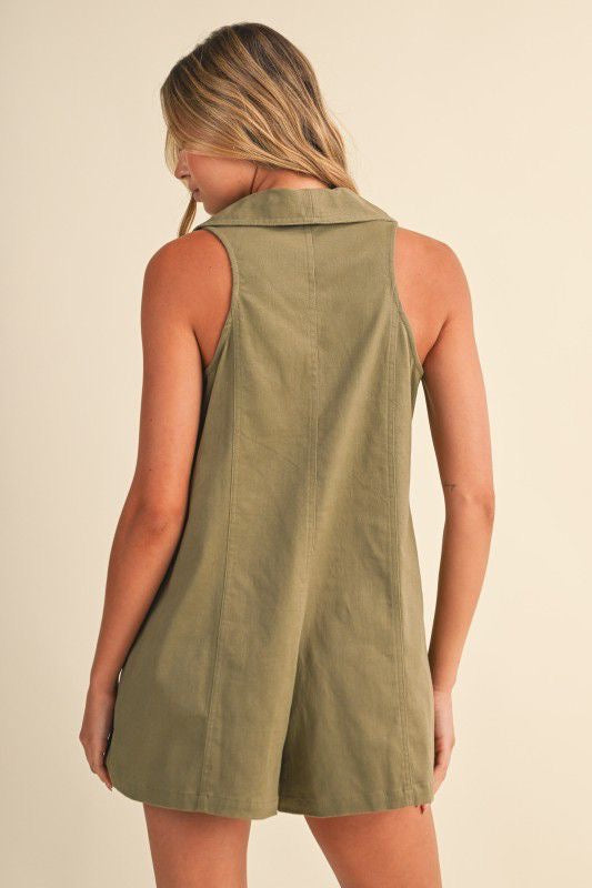 Cotton Twill Romper