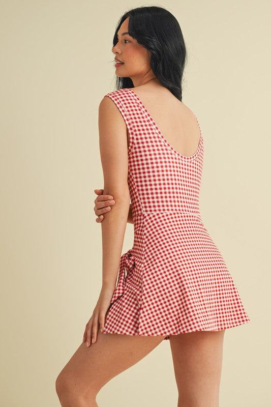 Gingham Romper
