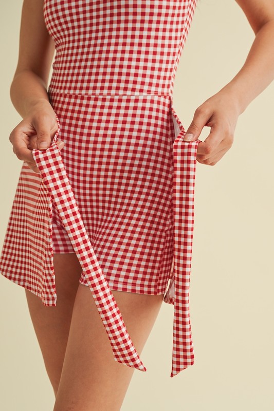 Gingham Romper