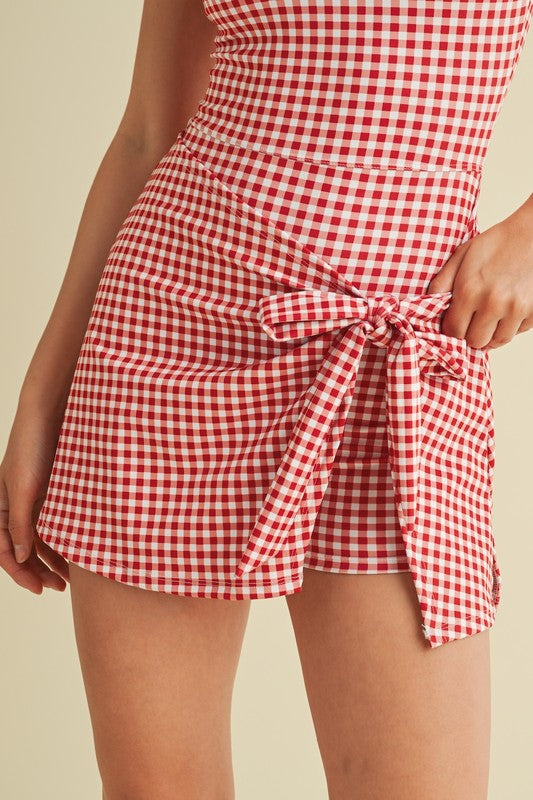 Gingham Romper