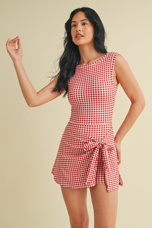 Gingham Romper