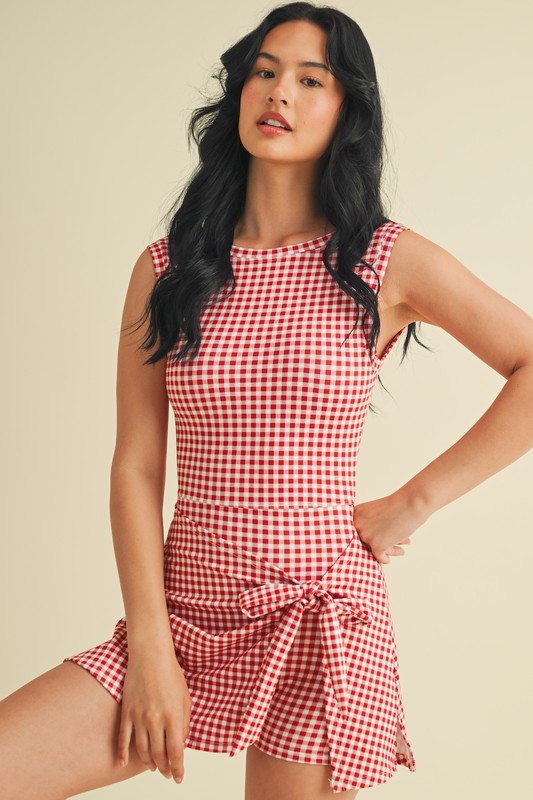 Gingham Romper