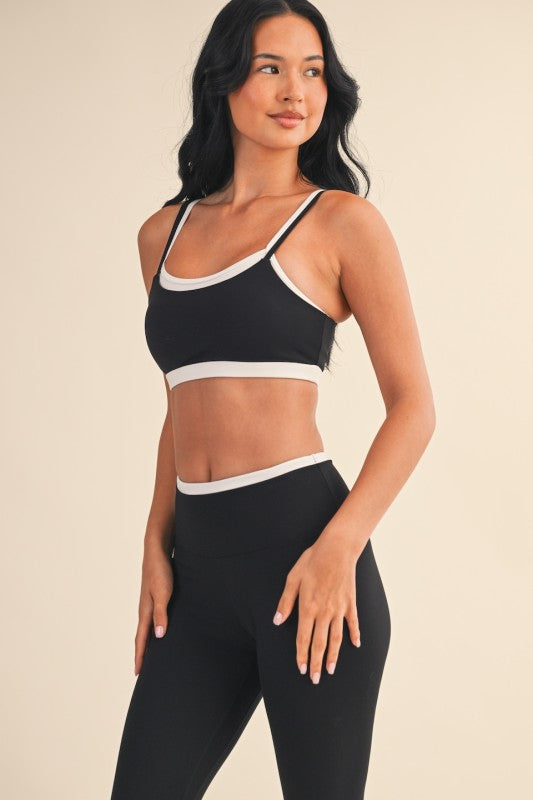 Black Sports Bra Leggings Bottom