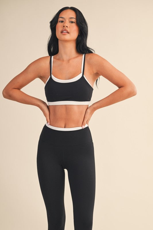 Black Sports Bra Leggings Bottom