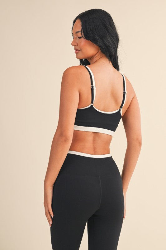 Black Sports Bra Leggings Bottom