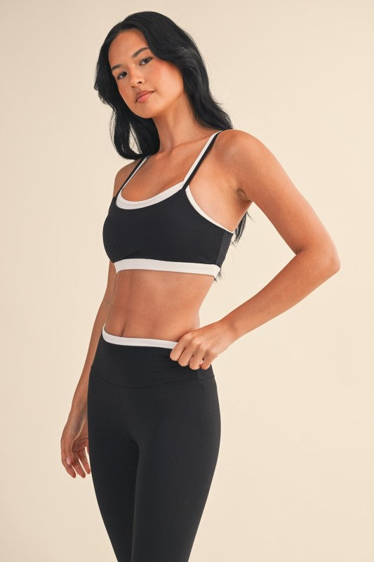 Black Sports Bra Leggings Bottom