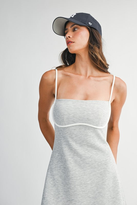 Grey Active Romper