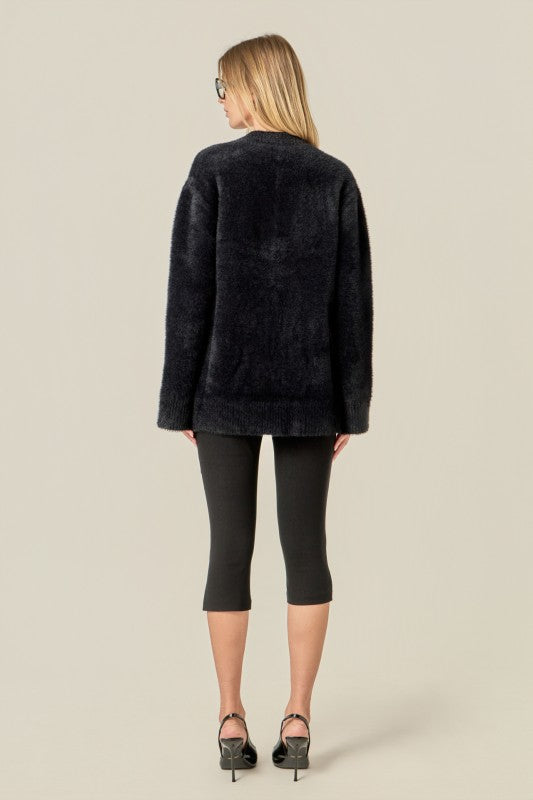 Knit Blazer Cardigan Top