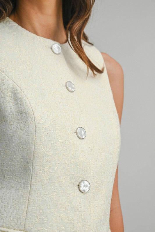 Tweed Top And Shorts Set