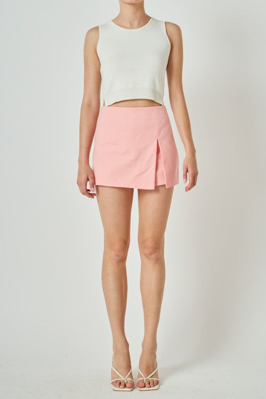 Slit Detail Skort