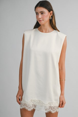 Sleeveless Shoulder Dress
