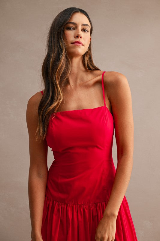 Red Midi Dress