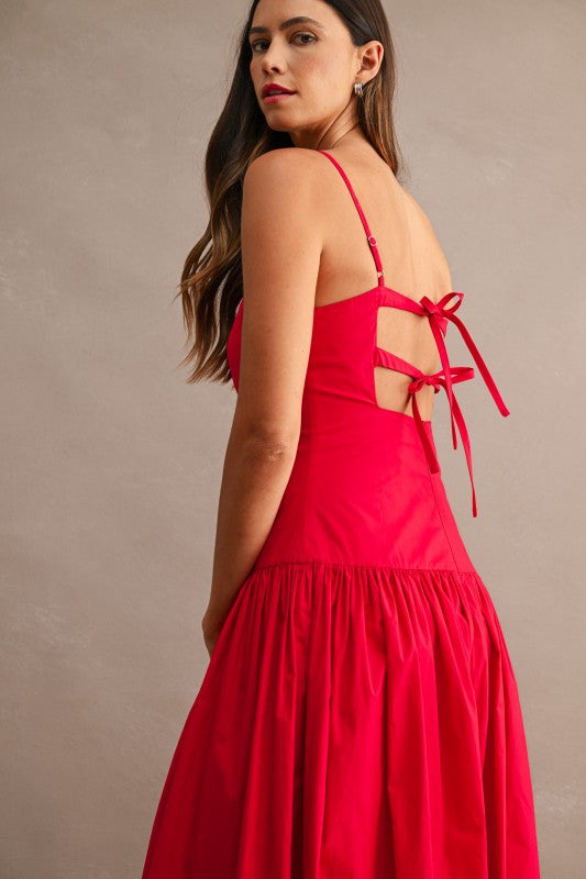 Red Midi Dress