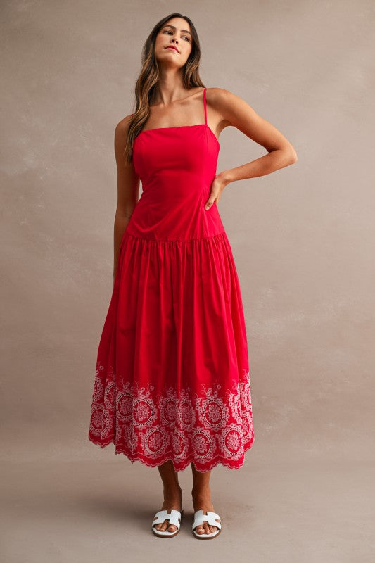 Red Midi Dress