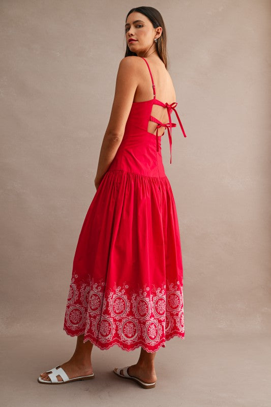 Red Midi Dress