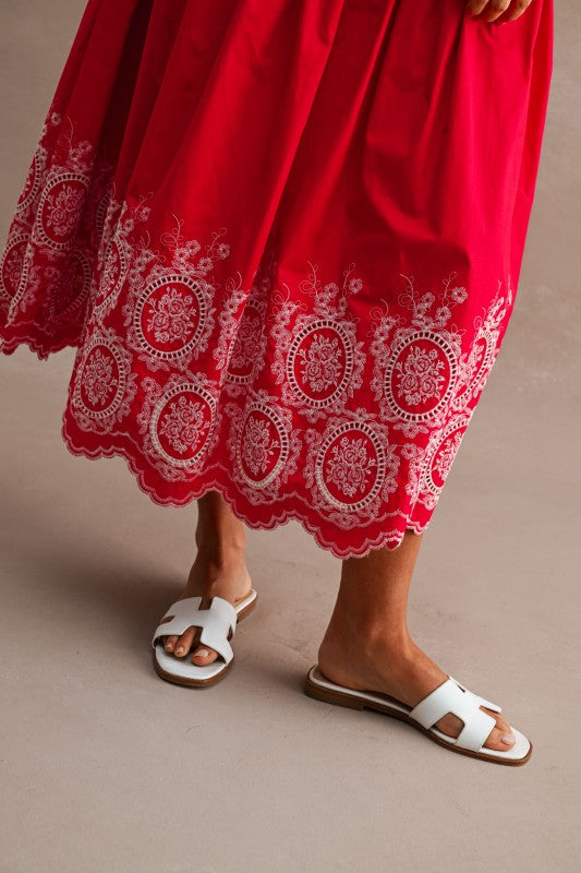 Red Midi Dress