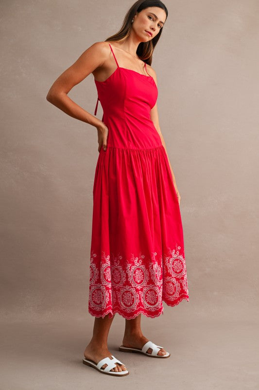 Red Midi Dress