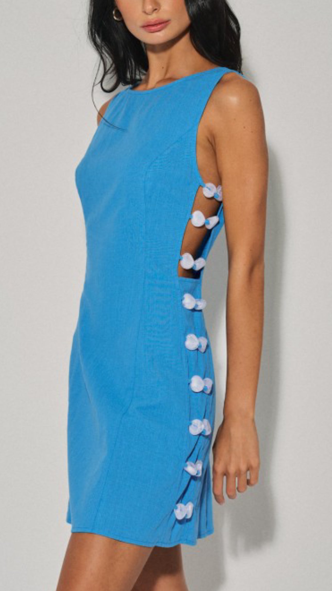 Linen Side Bead Dress