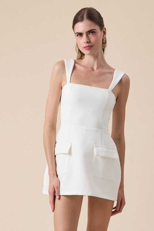 White Romper Dress