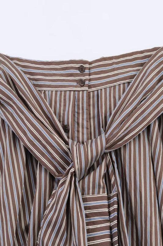 Stripe Skort