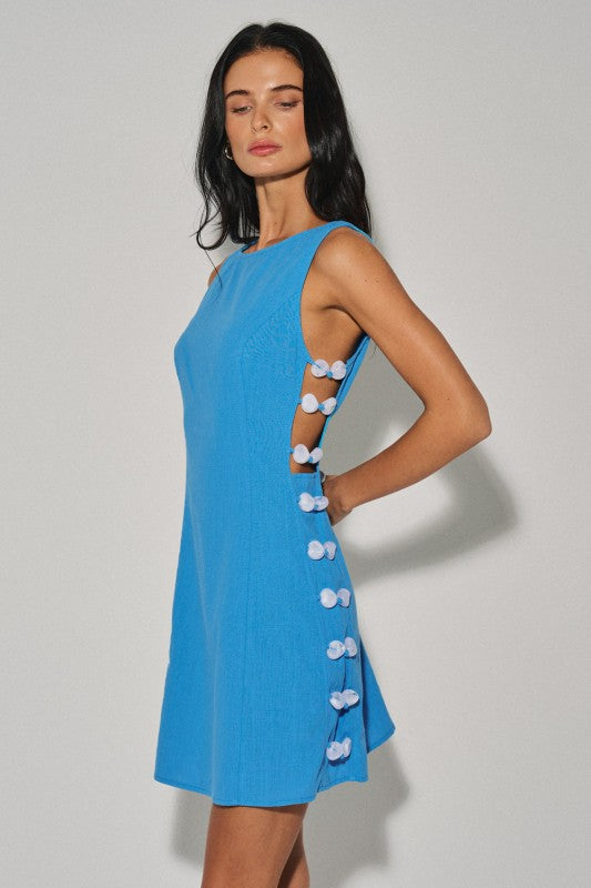 Linen Side Bead Dress