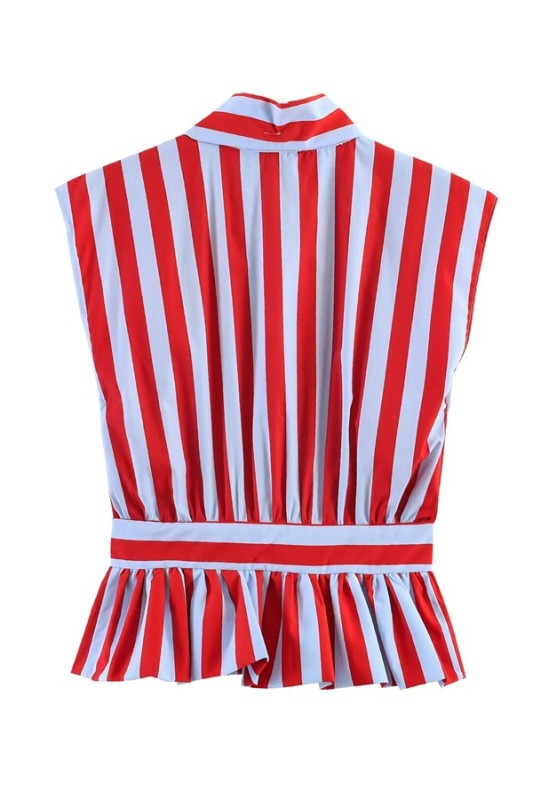 Red Striped Top