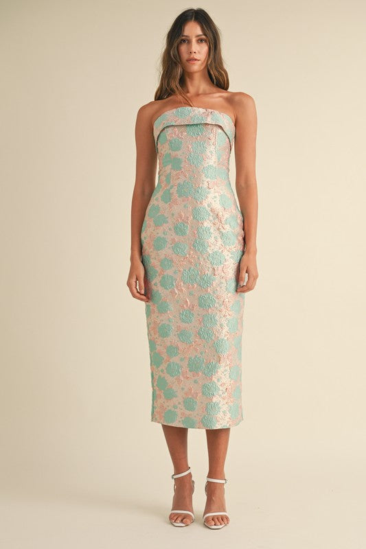 Floral Jacquard Dress