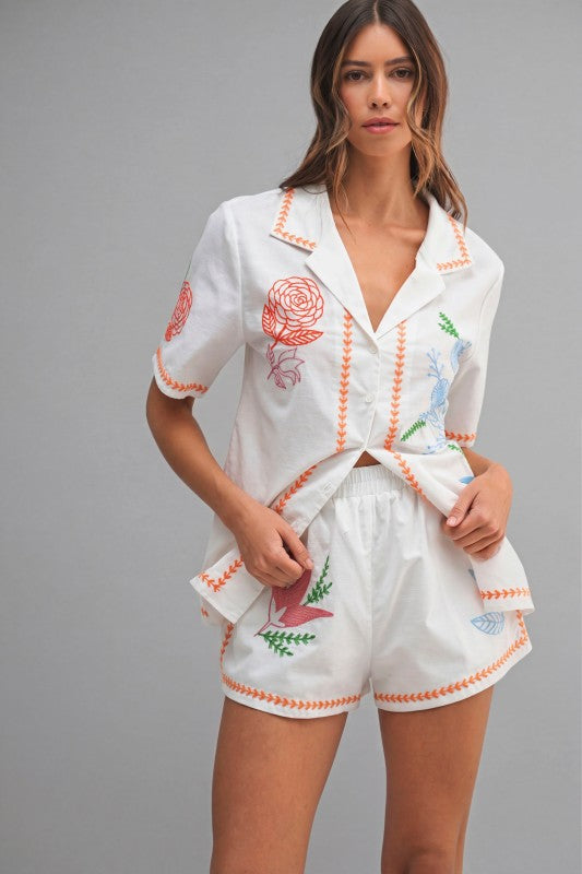 Embroidered Set