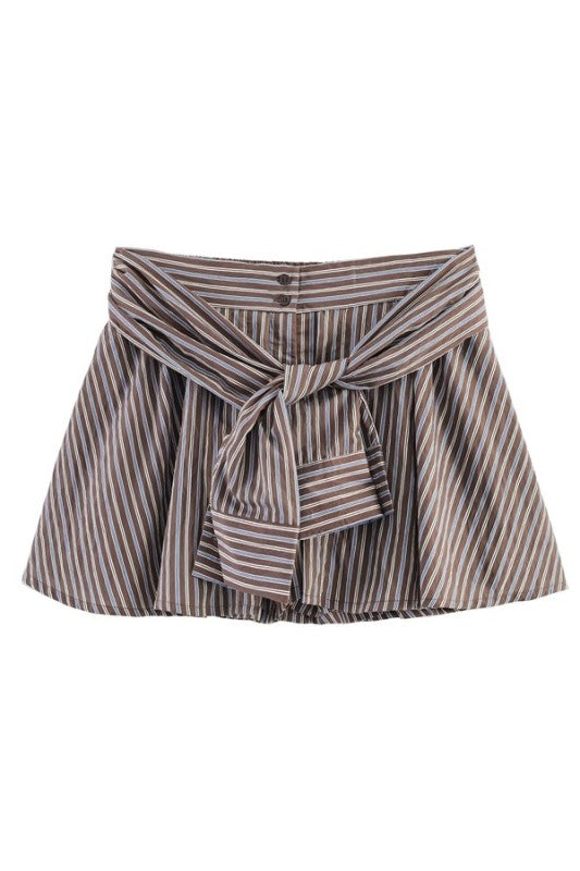 Stripe Skort