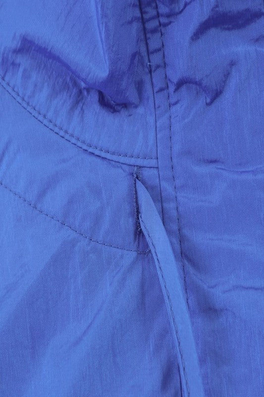 Blue Windbreaker Jacket Top