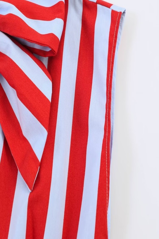 Red Striped Top